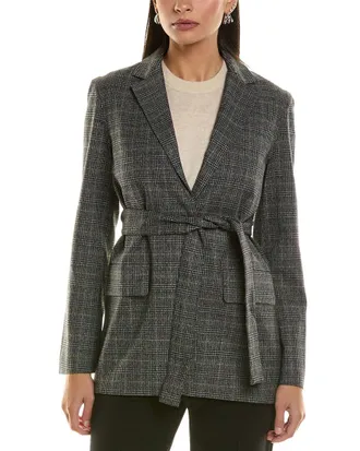 Proenza Schouler White Label Plaid Suiting Blazer