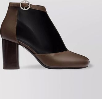 Christophe Lemaire cut-out block heel ankle boots