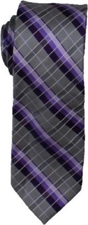 Van Heusen Mens Plaid Professional Neck Tie Purple Size Regular