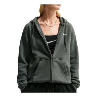 Nike (WMNS) Nike Studio Fleece Medium Weight Hoodie Camo Green Sail IR8304-303