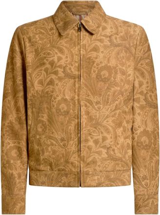 Etro Giacca con stampa paisley - Marrone