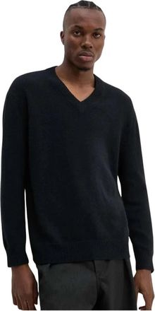 A.P.C. Dany Sweater - Heren - V-hals truien - Zwart - L - Wol - Truien & Vesten