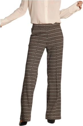 Mason's Broeken, Dames, Bruin, 2Xs, Geometrisch Ontwerp Winter Chino Broek