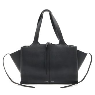 Celine Black Leather Shoulder Bag Tote Bag (Pre-Owned)