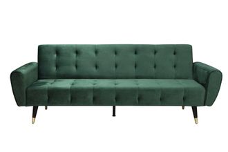 Concept Usine Sof&aacute; de 3 plazas en terciopelo verde