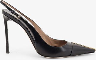 Tom Ford D&eacute;collet&eacute; in pelle con dettaglio T Logo in metallo - TOM FORD - gender_Woman