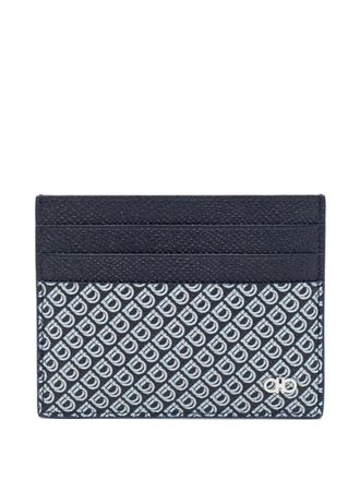 Ferragamo Gancini cardholder - men - Calf Leather - One Size - Blue