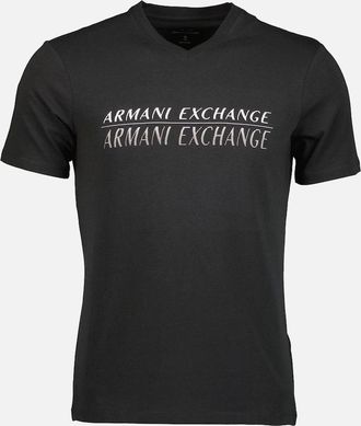 Armani Mens Slim Fit Logo T-Shirt - Green - Size: 40