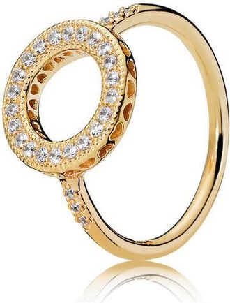 Pandora Ring in PANDORA Shine with 28 bead-set clear CZ