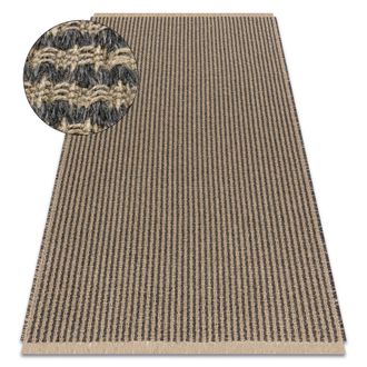 RugsX RugsX Jute Rug in Black | Size: 160 cm x 220 cm