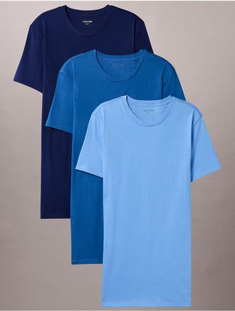 Calvin Klein Mens Cotton Classics 3-Pack Classic Fit Crewneck T-Shirt - Multi/Multi Packs - XL