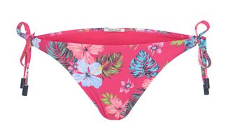Joop Bikini-Hose JOOP JEANS JEANS HIBISCUS, Damen, Gr. 34, N-Gr, pink (pink aop), Microfaser, Obermaterial: 83% Polyamid, 17% Elasthan, Badehosen Bikini-Ho