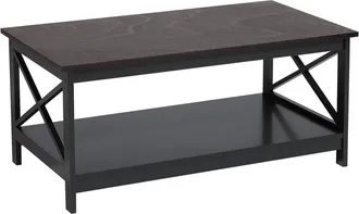 Beliani Mesa de centro negro