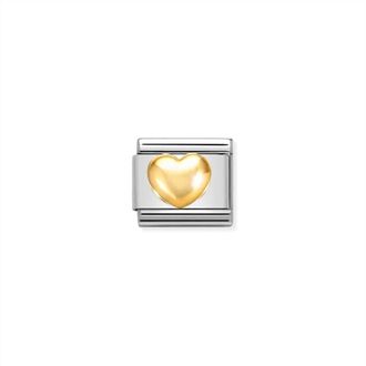 Nomination Unisex Love Composable Classic Links In Gold Heart