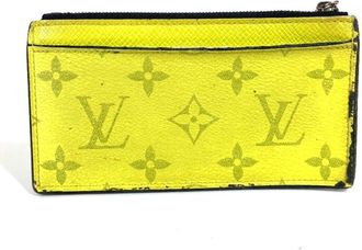 Louis Vuitton Yellow Taigarama Monogram Coin Purse/Coin Case (Pre-Owned)