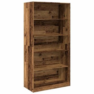 Berkfield Home Wardrobe Old Wood 100x50x200 cm Engineered Wood in Brown | Size: 100 x 50 x 200 cm