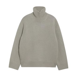 Toteme Oversized Turtleneck - Dames - Truien - Groen - Maat: S
