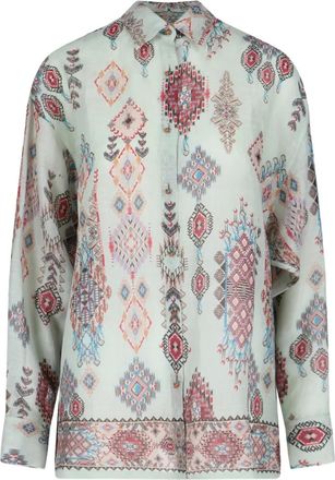 Ermanno Scervino Camicia con stampa geometrica - Toni neutri