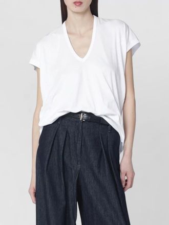 Dries Van Noten v neck jersey short sleeve top