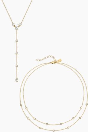 Electric Picks Tay Necklace Set of 2 in Gold at Nordstrom