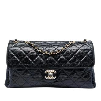 Chanel Pre-owned Vintage Quilted Flap Shoulder Bag - Dames - Pre-owned - Zwart - Maat: ONE Size Leer