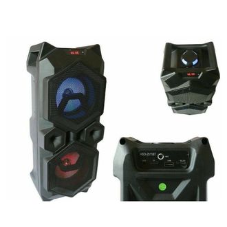 Trade Shop Trade Shop - Cassa Speaker Fm Bluetooth Ricaricabile Sd Usb Aux 2 Portatile Microfono 2511bt