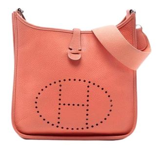 Herm&egrave;s Pre-owned Evelyne Cross Body Bag - Dames - Pre-owned - Roze - Maat: ONE Size Leer