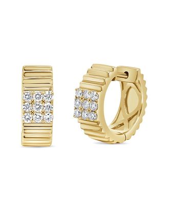 Sabrina Designs 14K 0.33 Ct. Tw. Diamond Huggie Earrings