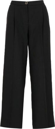 Cruna Dames, Broeken, Zwart, Maat: XS Leer