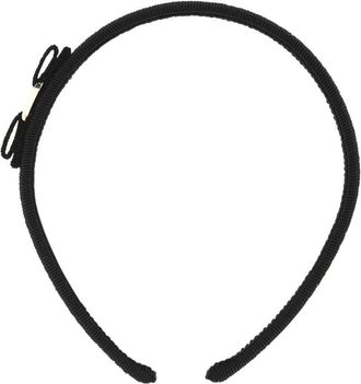 Ferragamo Vara Bow Headband - - Accessories - Donna - Nero - ONE SIZE