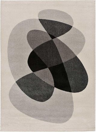 Atticgo Alfombra moderna gris/beige 135x190 cm