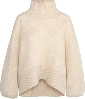 H&eacute;st H&eacute;st, Truien & Vesten, Dames, Beige, S, Leer, Coltruien