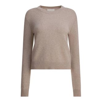 Lisa Yang Cashmere Knitwear, female, Beige, Size: XS Beige Cashmere Knitwear Aw25