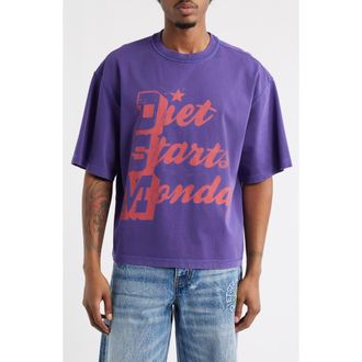 Diet Starts Monday Star Graphic T-Shirt in Purple/red at Nordstrom, Size Xx-Large