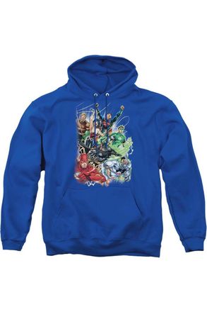 Gildan Justice League of America Justice League 1 Adult Pull Over Hoodie / Hooded Sweatshirt