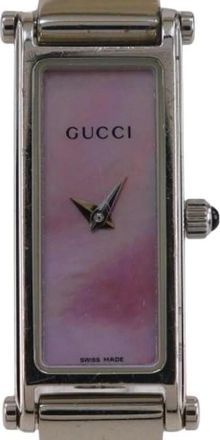Gucci Pre-owned Roestvrijstalen Horloge - Dames - Vintage Horloges - Roze - ONE Size - Vintage