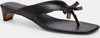 Coach Bow Thong Kitten Heel
