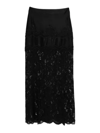 Paco Rabanne Lace Midi Skirt