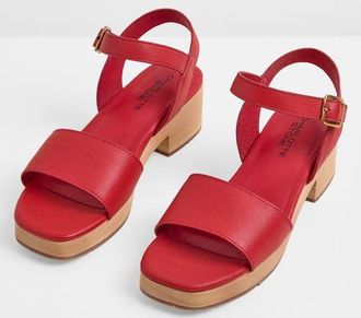 Charlotte Stone Allie Clog Sandal in Rouge at Nordstrom, Size 10