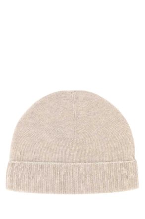 ニットキャップ・ビーニー LE KASHA FW24 Sand cashmere beanie hat (MEGEVE0 914) SHORT BEANIE(ONESIZE CHARCOAL GRAY): ニットキャップ｜帽子