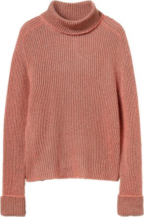 Twin-Set ribbed turtleneck jumper - women - Cotton/Polyamide/Mohair/Acrylic/Wool - S - Pink