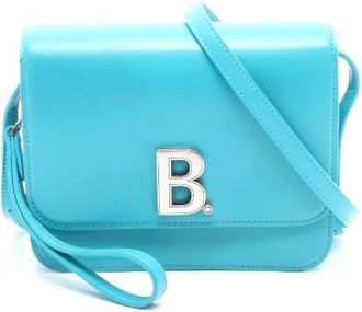 Balenciaga Pre-owned Cross Body Bags, female, Blue, Size: ONE SIZE Pre-owned Leather Crossbody Bag