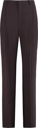 Saint Laurent Zijden broek - Bruin