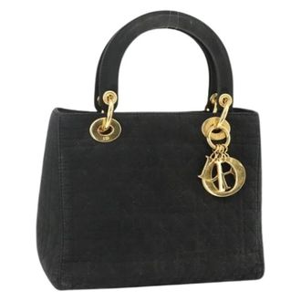 Dior Pre-owned Handbags, female, Black, Size: ONE SIZE Pre-owned Vintage Nylon Hand Bag