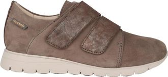 Mephisto Wijde pasvorm sneaker - Taupe - Dames - Sneakers - Grijs - 42 1/2 EU - Schoenen