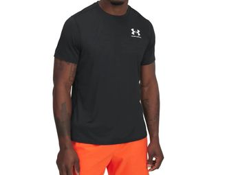 Under Armour Mens Heatgear Short Sleeve Compression Shirt In Black