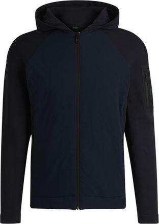 BOSS Knitted jacket with padded front