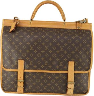 Louis Vuitton Sac Chasse Hunting Monogram Canvas Brown Canvas Handbag (Pre-Owned)