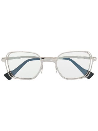 Kuboraum H22 bril met vierkant montuur - Zilver