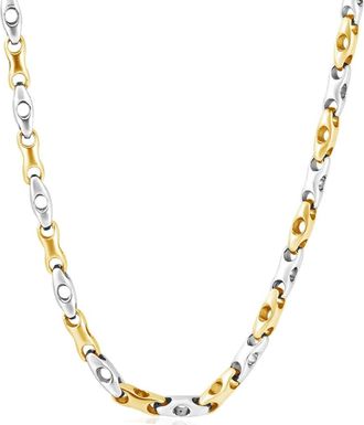 Pompeii3 Mens Mariner 14k Gold (146gram) or Platinum (274gram) 6mm Link Chain Necklace 24